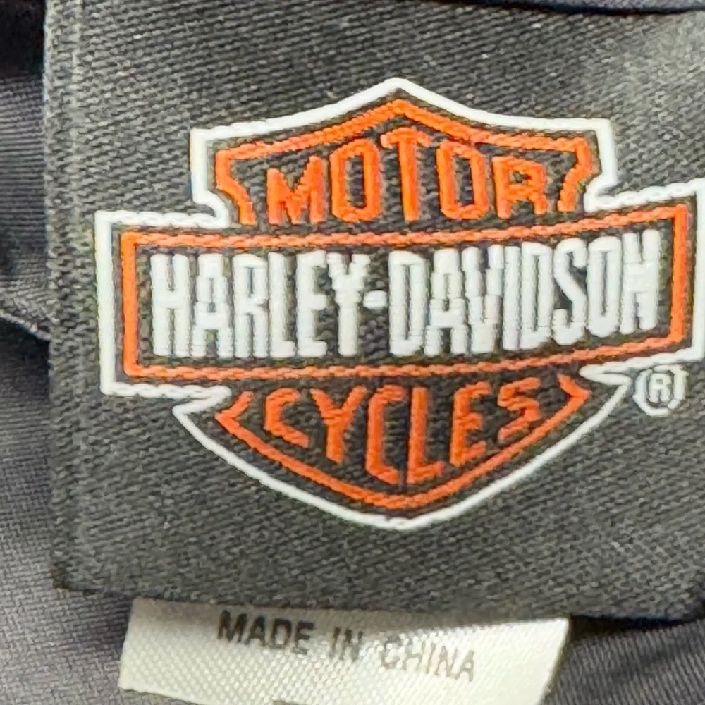 EUC Harley Davidson Children Bomber College Reversible Jacket Motor Cycle SZ 7